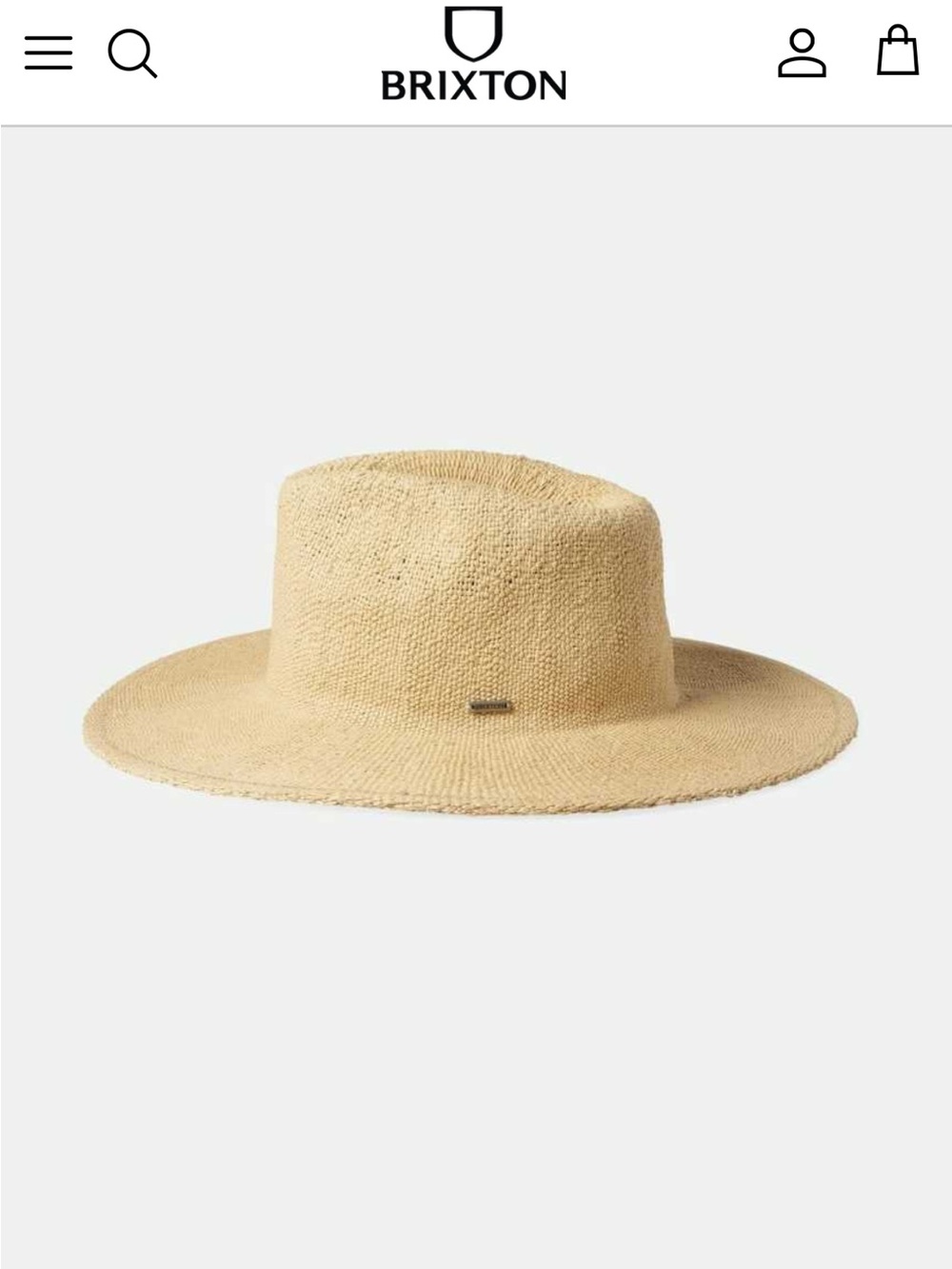 BRIXTON
UNISEX STYLE
COHEN STRAW COWBOY HAT size xs new Color: Natural